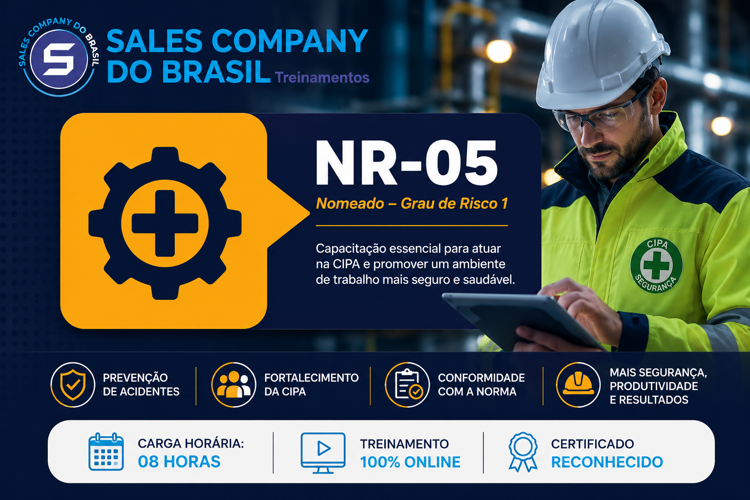 NR 05 CIPA Nomeado – Comissão Interna de Prevenção de Acidentes – Grau de Risco 1